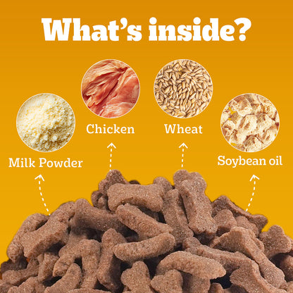 Pedigree Biscrok Biscuits Dog Treat (Above 4 Months), Milk and Chicken Flavor, 900g Pack