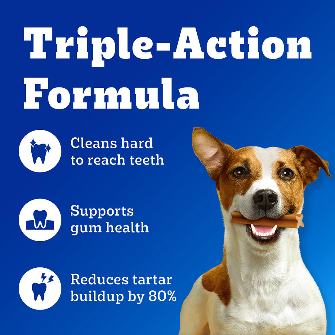 Pedigree Dentastix Dog Treat Oral Care for Adult Small Breed (5-10 kg), (7 Sticks) 110g Weekly Pack