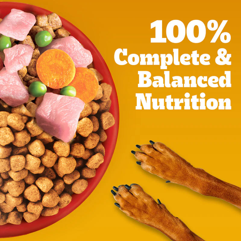 Pedigree Adult Dry Dog Food Food, Meat & Rice, 2.8kg Pack