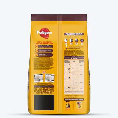 Pedigree Adult Dry Dog Food Food, Meat & Rice, 2.8kg Pack