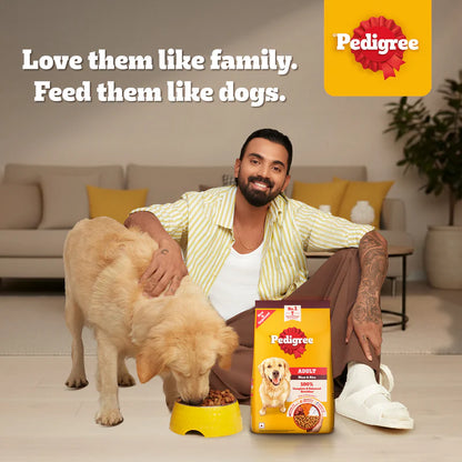Pedigree Adult Dry Dog Food Food, Meat & Rice, 2.8kg Pack