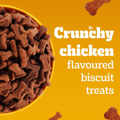 Pedigree Biscrok (Above 4 Months) Dog Biscuits, Chicken Flavour, 900 g, No. 1 Dog Trainer’s Preferred Brand In India