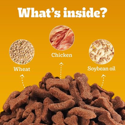 Pedigree Biscrok (Above 4 Months) Dog Biscuits, Chicken Flavour, 900 g, No. 1 Dog Trainer’s Preferred Brand In India