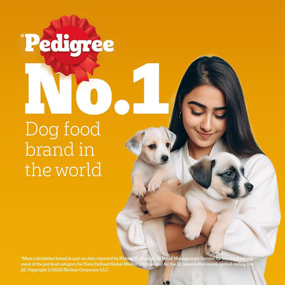 Pedigree Puppy Wet Dog Food, Chicken Liver in Loaf with Vegetables, 70 g, Supports Healthy Immune System, Complete & Balanced Nutrition for Puppies