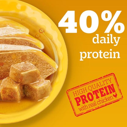 Pedigree Puppy Wet Dog Food, Chicken Liver in Loaf with Vegetables, 70 g, Supports Healthy Immune System, Complete & Balanced Nutrition for Puppies