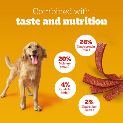 Pedigree Tasty Jerky Dog Treat, Roasted Lamb Flavour, 70 g, Jerky-style Treats for Bonding, Low-fat and High-protein* Dog Treats