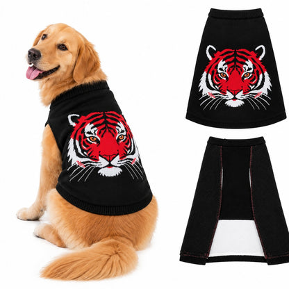 Petsnugs Black Tiger Sweater