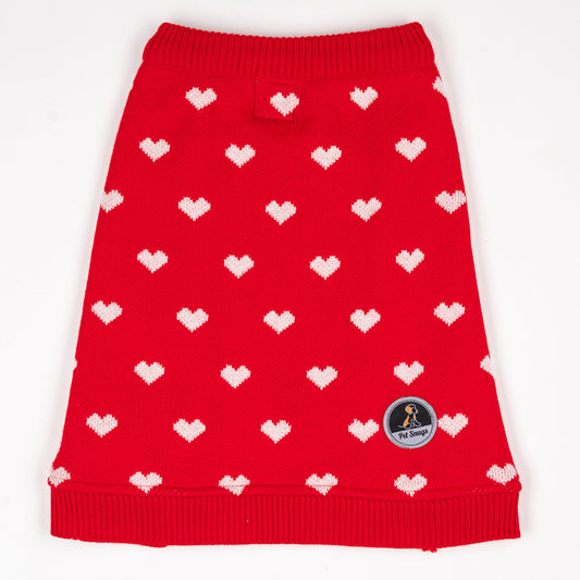 Petsnugs Red Heart Sweater for Dogs