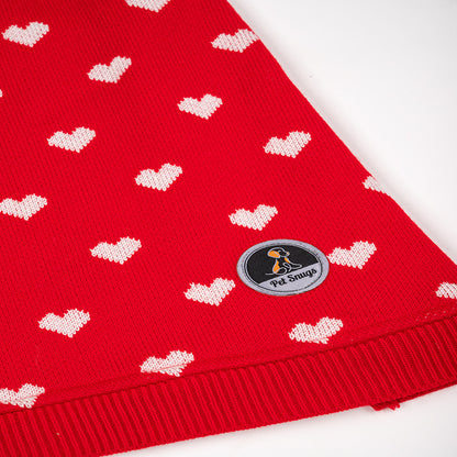 Petsnugs Red Heart Sweater for Dogs