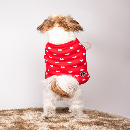 Petsnugs Red Heart Sweater for Dogs