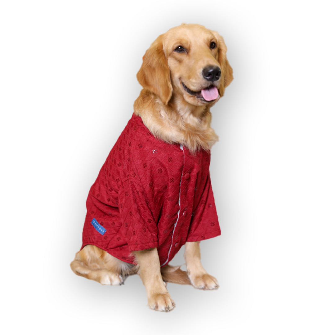 Petsnugs Red Sherwani for Dogs