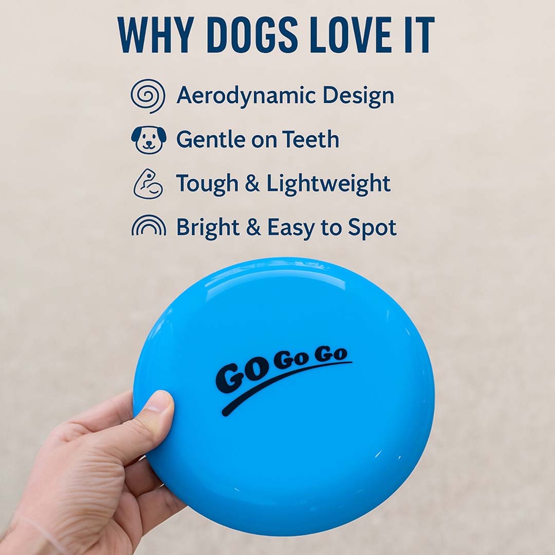 Talking Dog Club  Pop Light weight Frisbee - Blue