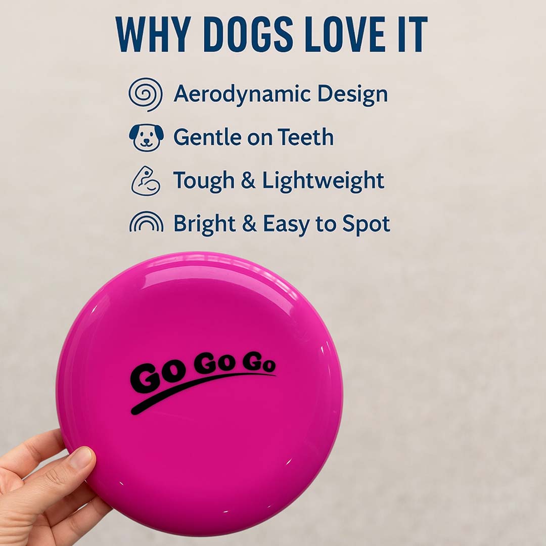Talking Dog Club  Pop Light weight Frisbee - Pink