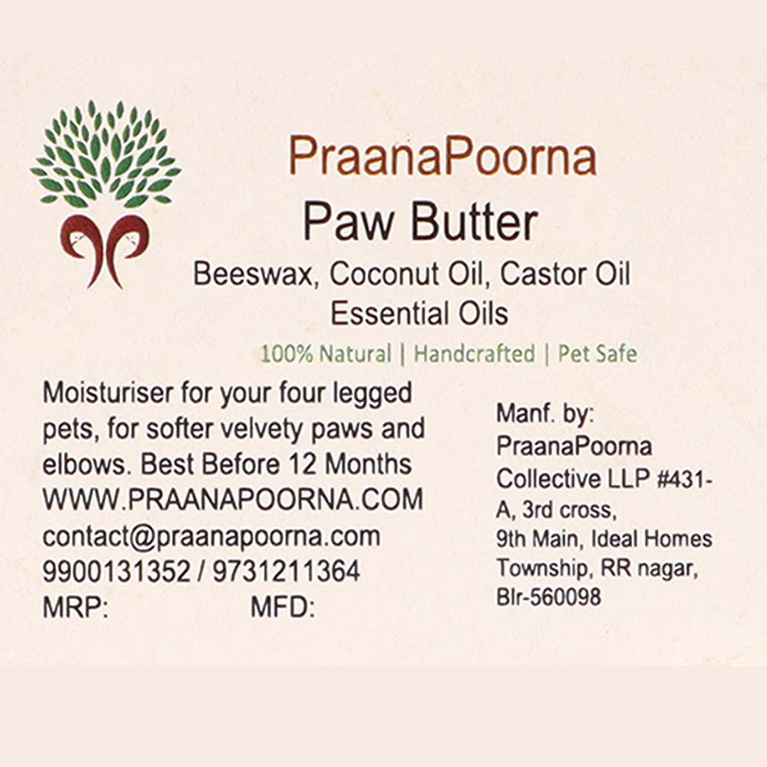 Praanapoorna 100% Natural Paw Butter - 40g