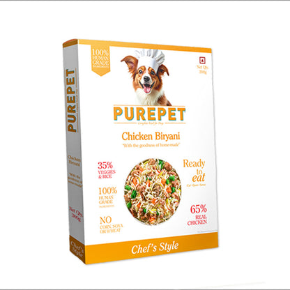 PurePet Chicken Biryani Fresh Dog Food, 300gm