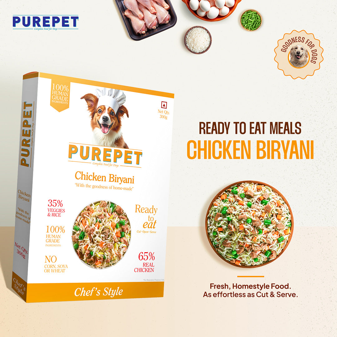 PurePet Chicken Biryani Fresh Dog Food, 300gm