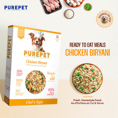 PurePet Chicken Biryani Fresh Dog Food, 300gm