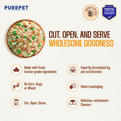 PurePet Chicken Biryani Fresh Dog Food, 300gm