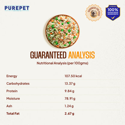 PurePet Chicken Biryani Fresh Dog Food, 300gm