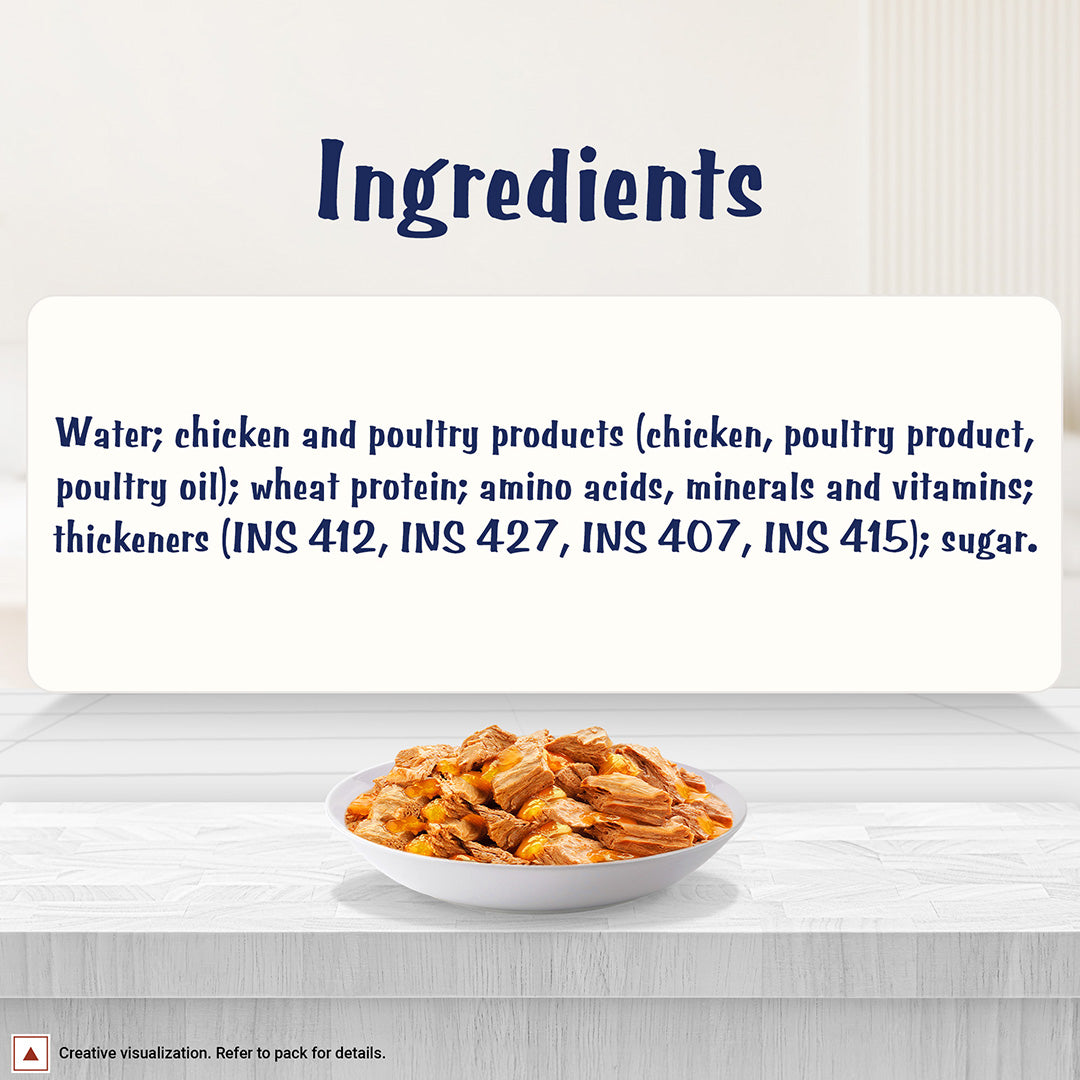 Purina Felix with Chicken in Jelly | Wet Food for Adults | Complete and Balanced Cat Food, Pack of 12 Pouches (12 x 85 g)