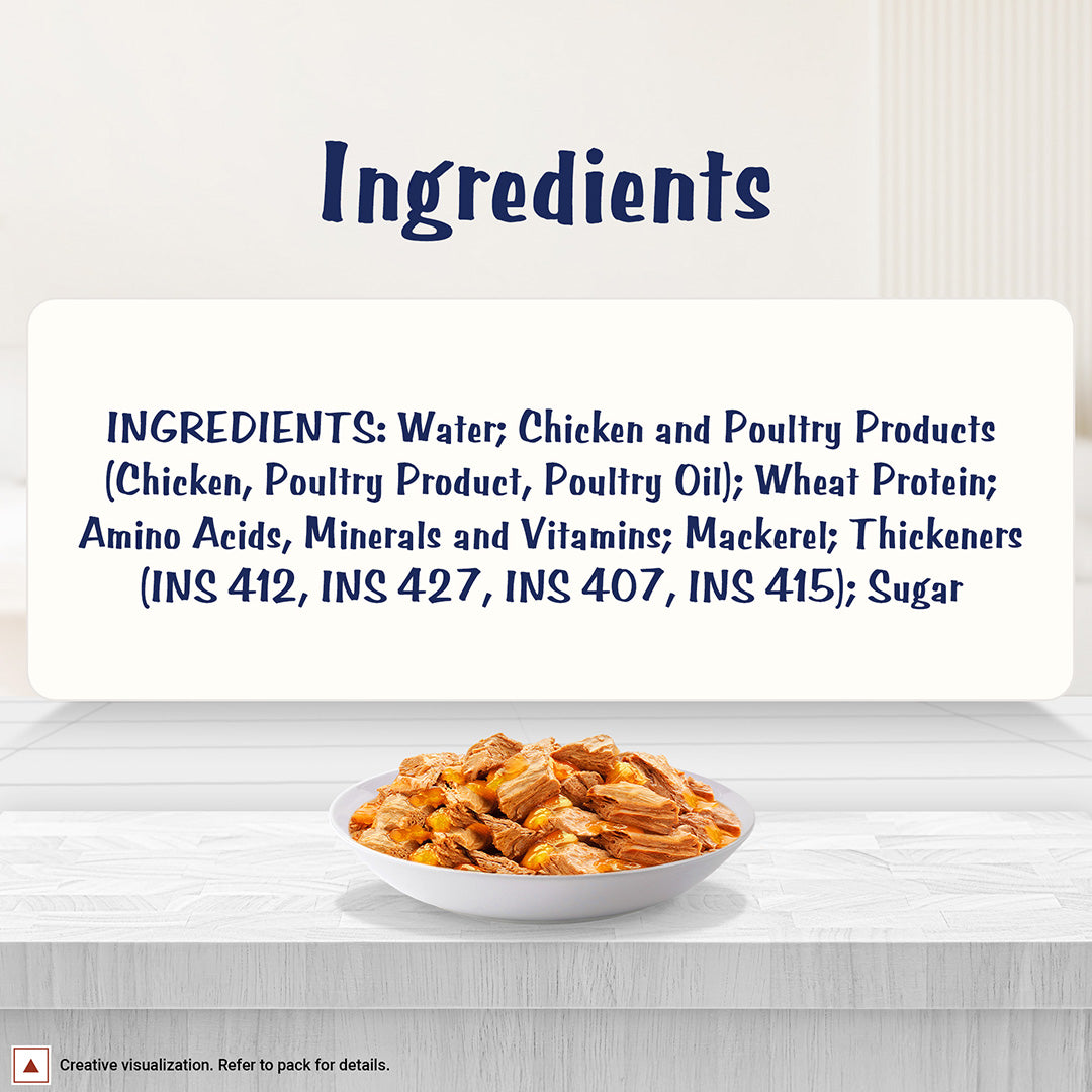 Purina Felix with Mackerel in Jelly | Wet Food for Adults | Complete and Balanced Cat Food, Pack of 12 Pouches (12 x 85 g)