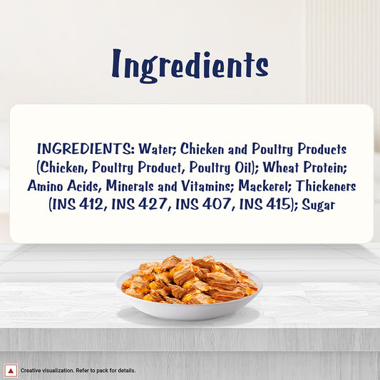 Purina Felix with Mackerel in Jelly | Wet Food for Adults | Complete and Balanced Cat Food, Pack of 12 Pouches (12 x 85 g)