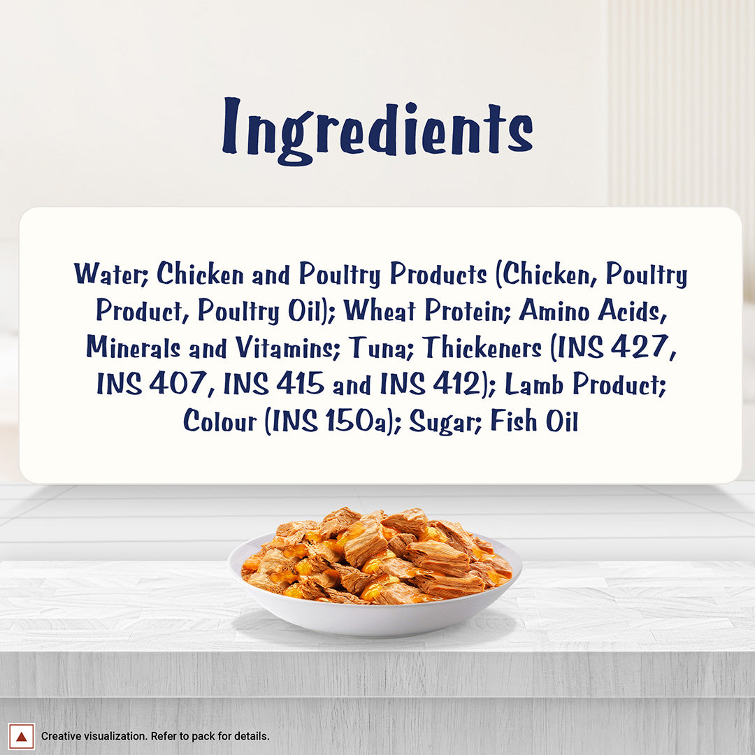 Purina Felix with Tuna in Jelly | Wet Food for Kittens | Complete and Balanced Cat Food, Pack of 12 Pouches (12 x 85 g)