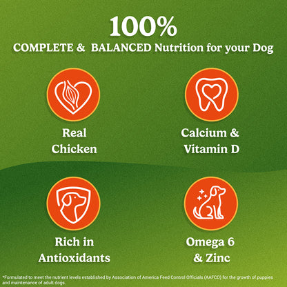 Purina Friskies Chicken Adult Dog Food, Dry Dog Food, Balanced Nutrition, 2.5 kg
