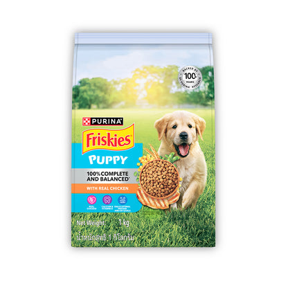 Purina Friskies Chicken Puppy Food, Dry Puppy Food, Balanced Nutrition, 1 kg