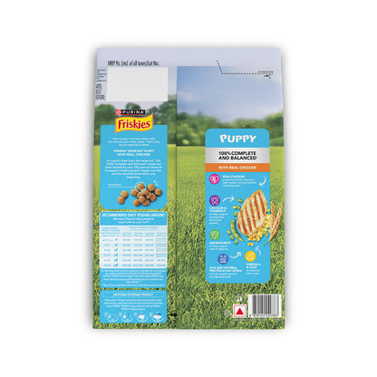 Purina Friskies Chicken Puppy Food, Dry Puppy Food, Balanced Nutrition, 2.5 kg