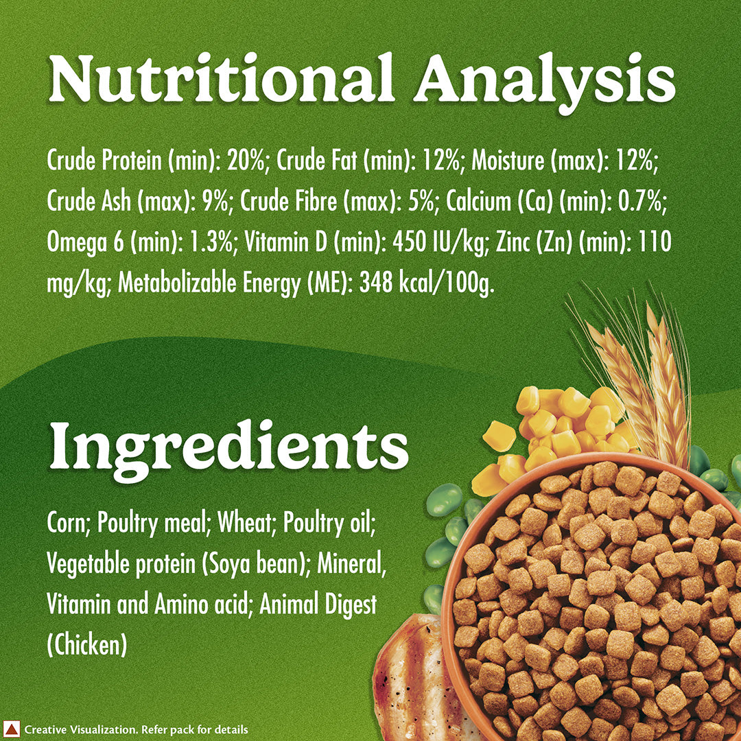 Purina Friskies Chicken Small Breed Adult Dog Food, Dry Dog Food, Balanced Nutrition, 2.5 kg