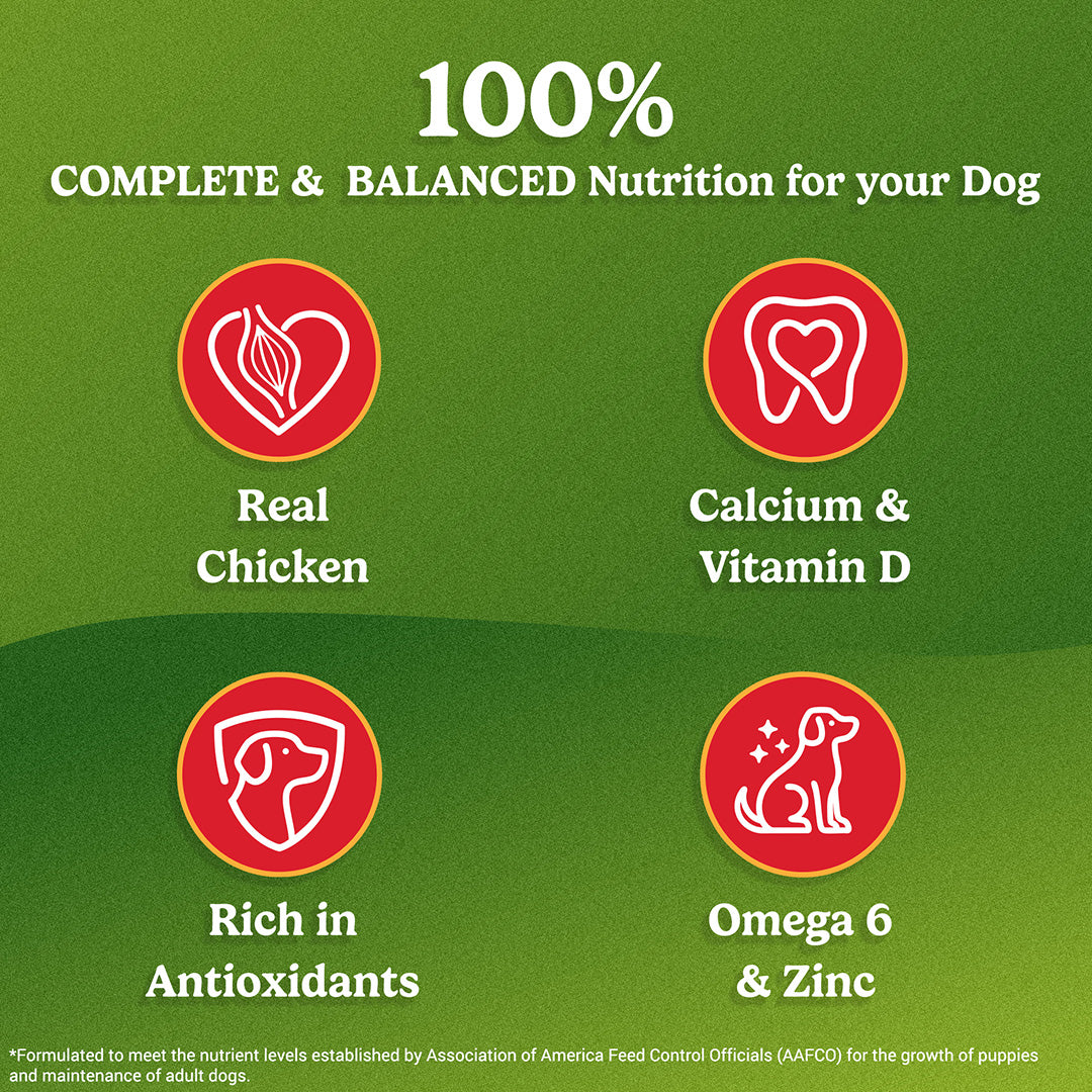 Purina Friskies Meat Adult Dog Food, Dry Dog Food, Balanced Nutrition, 1 kg