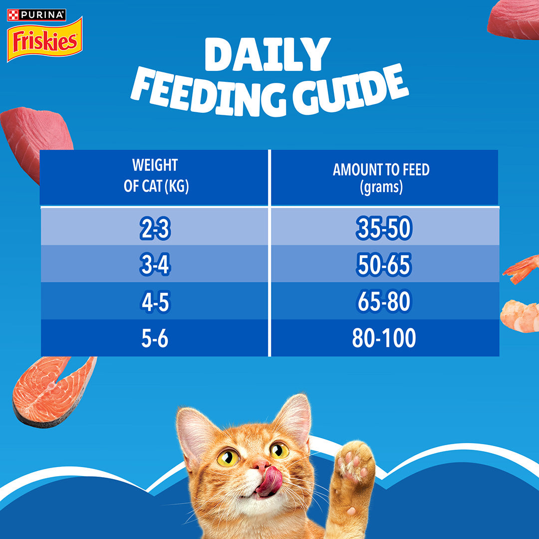 Purina Friskies Seafood Sensations Adult Dry Cat Food, 2.5kg, Contains Tuna, Salmon, Snapper, Crab & Shrimp Flavours