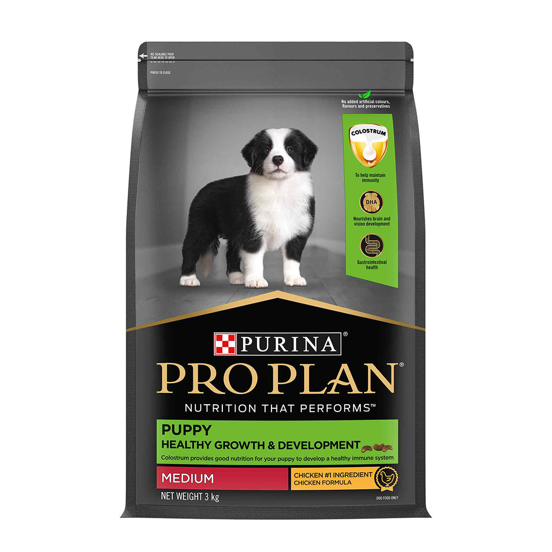 Purina PRO Plan Puppy Food for Medium Sized Dogs, 3Kg Pack