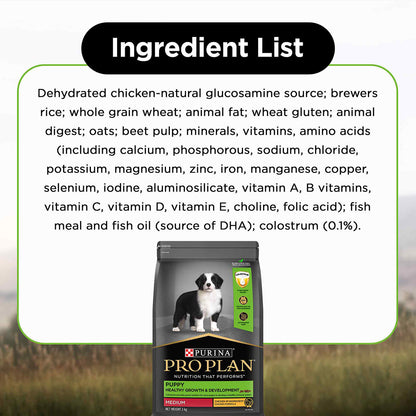 Purina PRO Plan Puppy Food for Medium Sized Dogs, 3Kg Pack