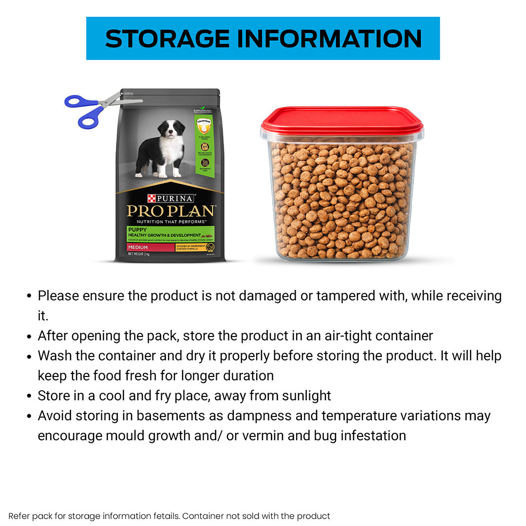 Purina PRO Plan Puppy Food for Medium Sized Dogs, 3Kg Pack