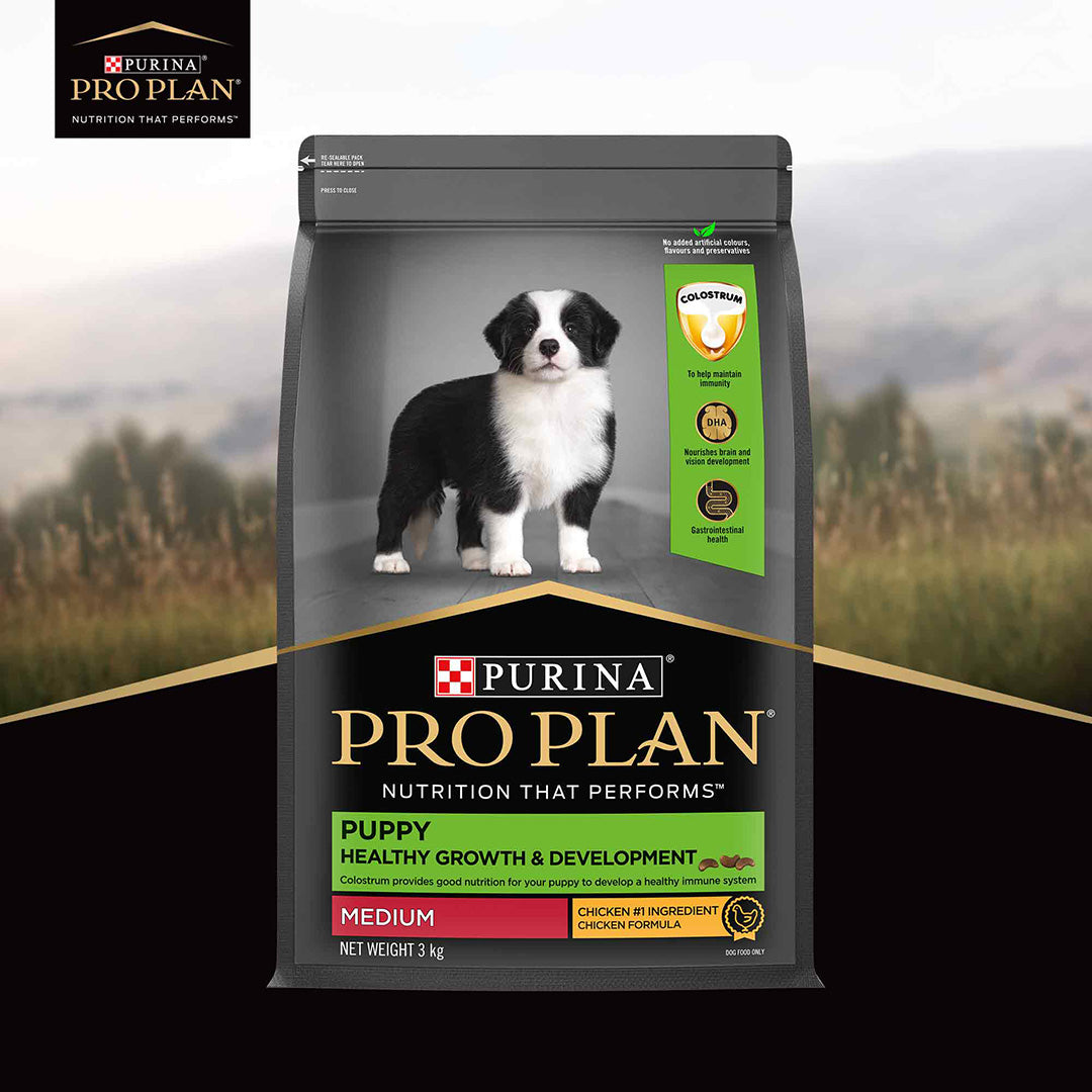 Purina PRO Plan Puppy Food for Medium Sized Dogs, 3Kg Pack
