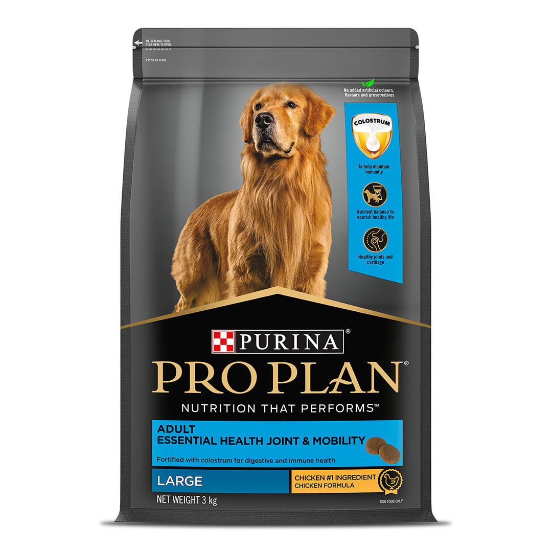 Purina Pro Plan Adult Dog Kibble Food for Large Breed Dogs, 3Kg Pack