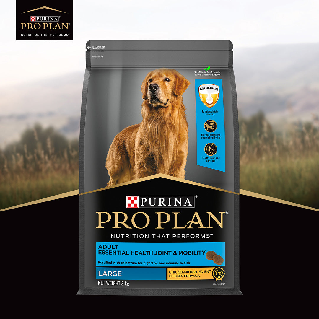 Purina Pro Plan Adult Dog Kibble Food for Large Breed Dogs, 3Kg Pack