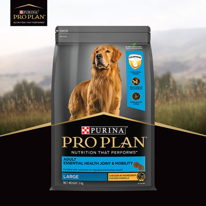Purina Pro Plan Adult Dog Kibble Food for Large Breed Dogs, 3Kg Pack