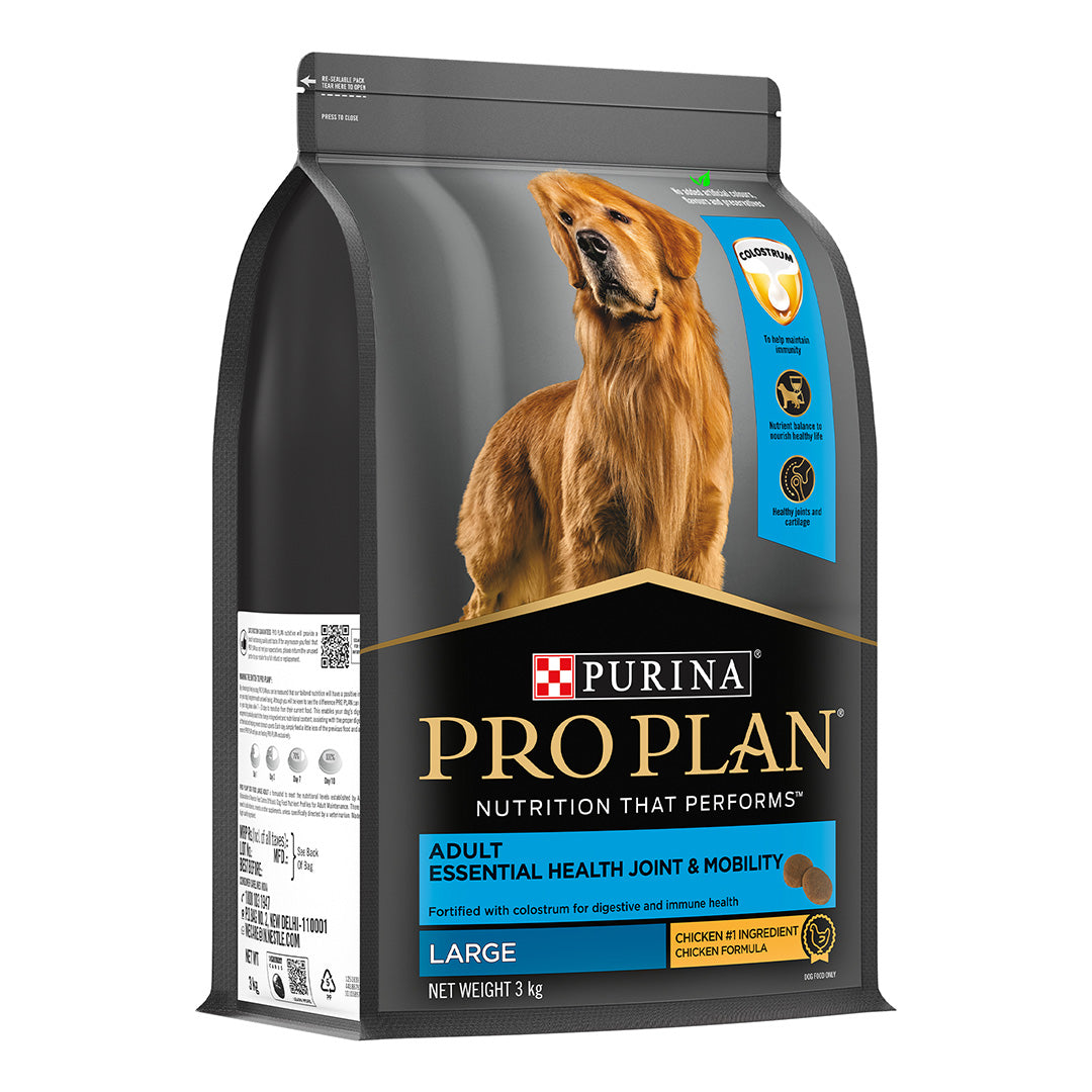 Purina Pro Plan Adult Dog Kibble Food for Large Breed Dogs, 3Kg Pack