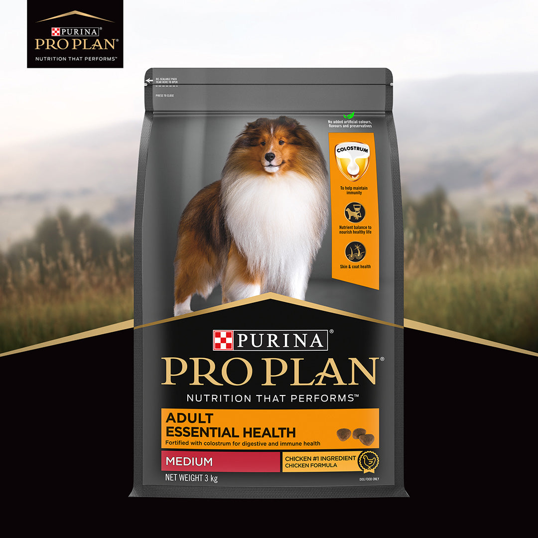 Purina Pro Plan Adult Dog Kibble Food for Medium Sized Dogs, 3Kg Pack