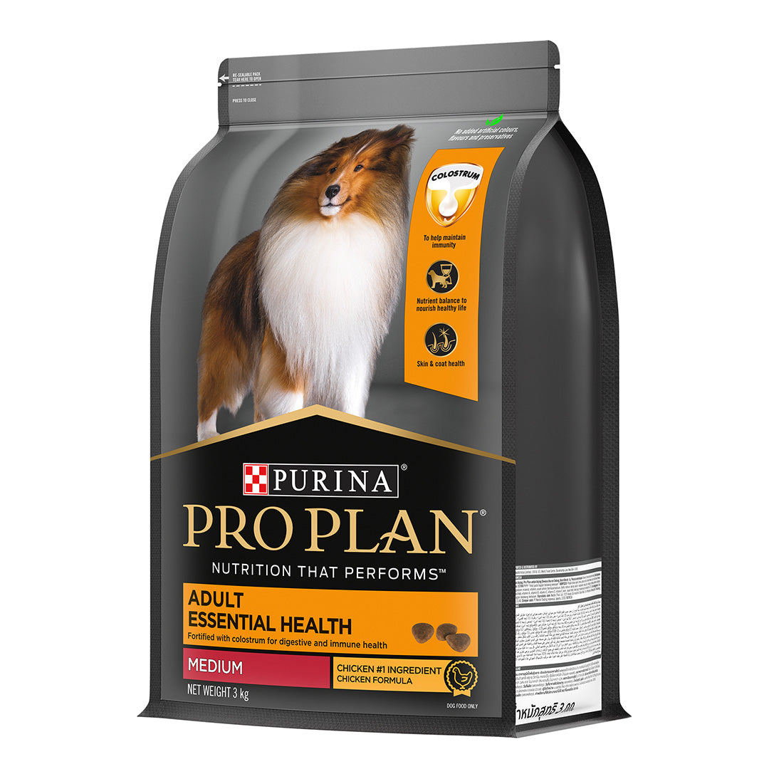 Purina Pro Plan Adult Dog Kibble Food for Medium Sized Dogs, 3Kg Pack