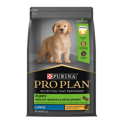 Purina Pro Plan Puppy Kibble Food for Large Sized Dogs, 3Kg Pack