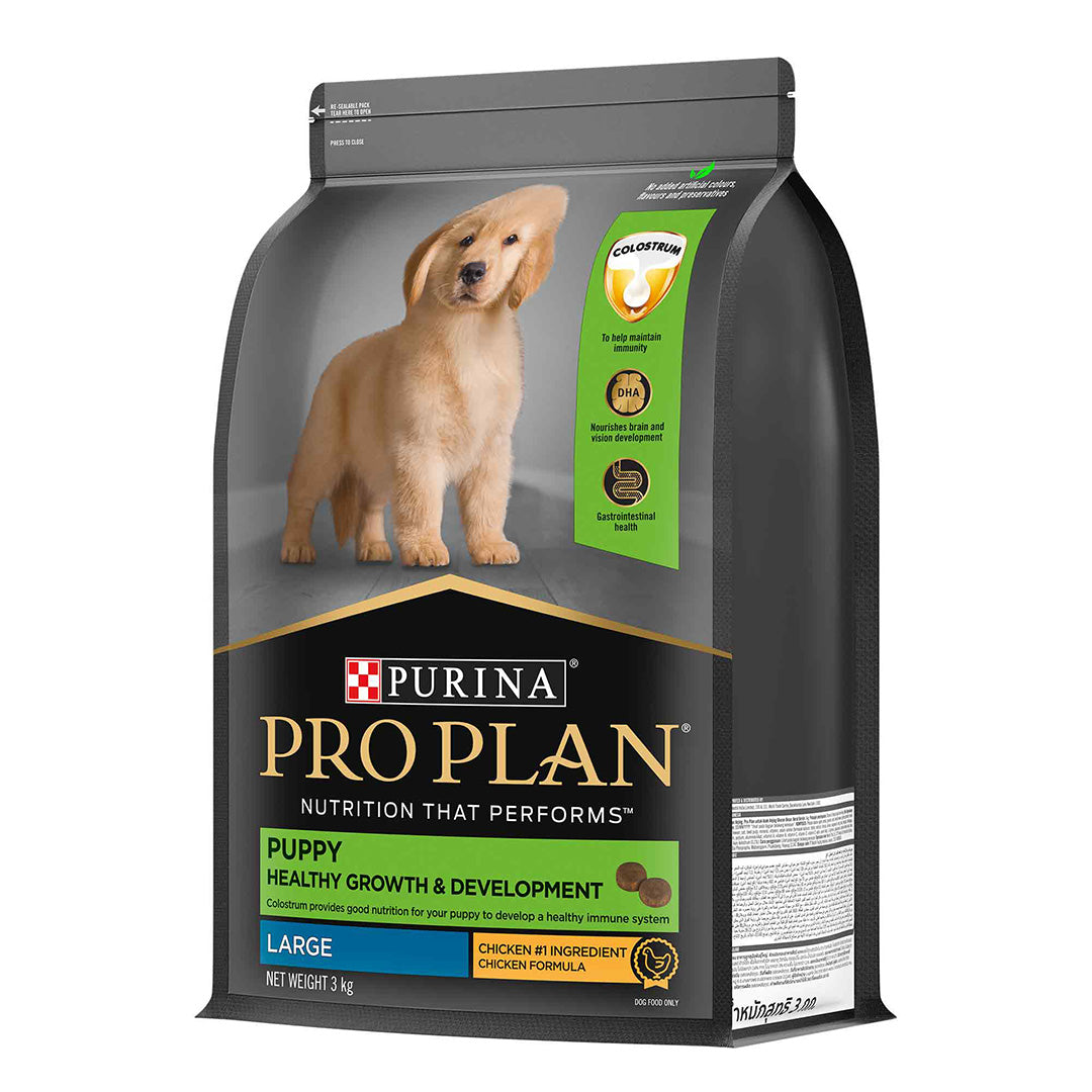 Purina Pro Plan Puppy Kibble Food for Large Sized Dogs, 3Kg Pack