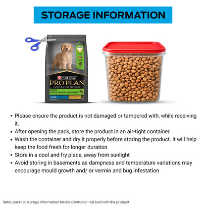 Purina Pro Plan Puppy Kibble Food for Large Sized Dogs, 3Kg Pack