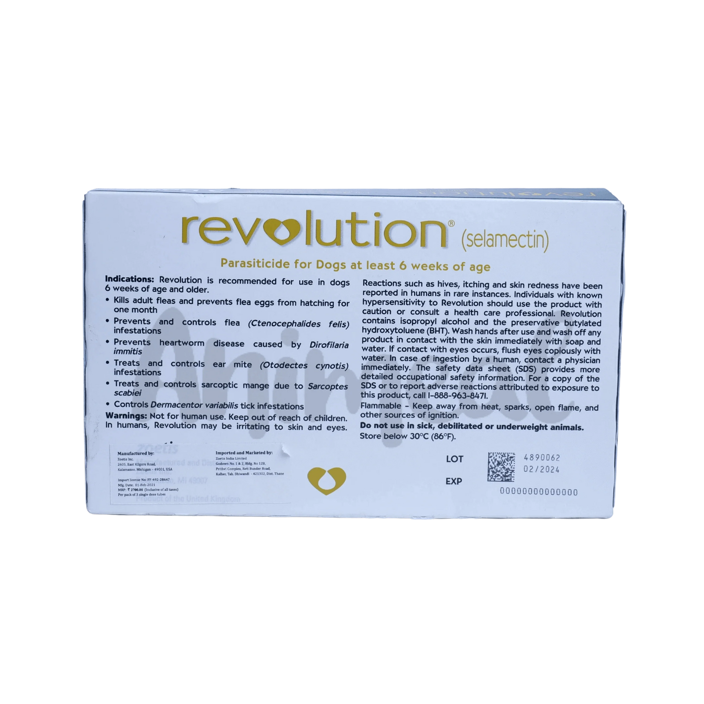 REVOLUTION (20-40KG) DOG SPOT ON - Animeal