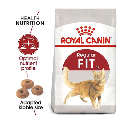 Royal Canin Fit 32 Adult Cat Food, 2 Kg, Dry Food, Supports Healthy Weight & Urinary Health, Promotes Digestive Health