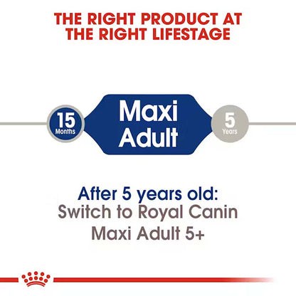 Royal Canin Maxi Adult Dog Food, 1 Kg, Dry Food, Supports Digestive Health & Bone & Joint Health, Maintains Ideal Muscle Mass
