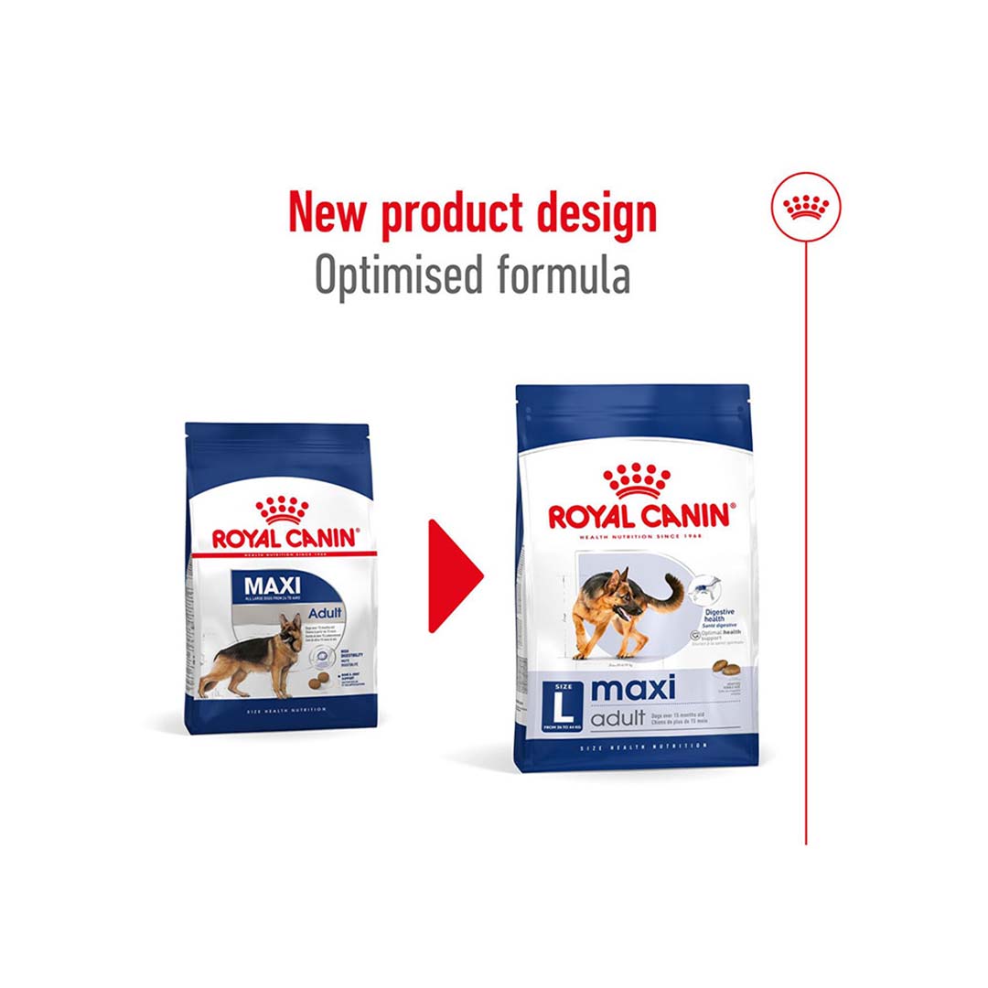 Royal Canin Maxi Adult Dog Food, 1 Kg, Dry Food, Supports Digestive Health & Bone & Joint Health, Maintains Ideal Muscle Mass